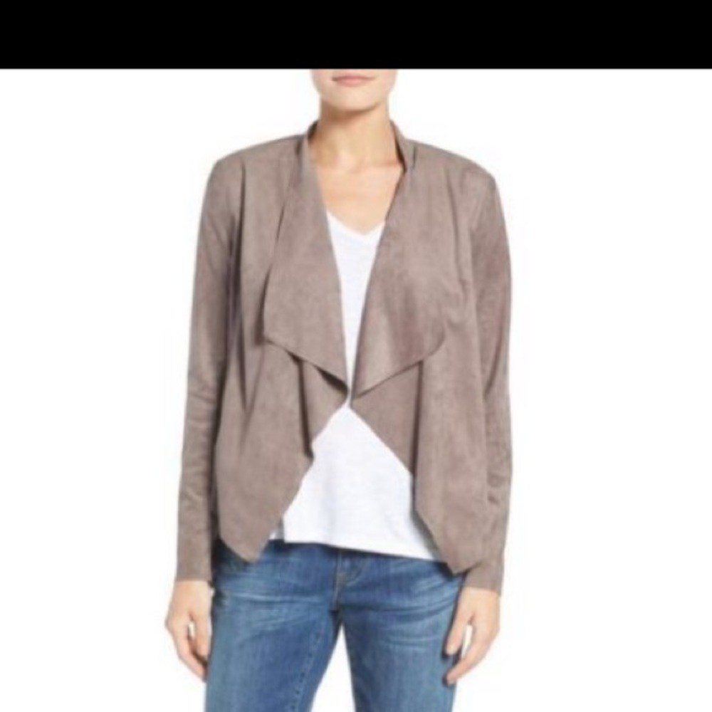 Olive green faux suede jacket